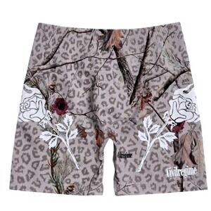 Civil Regime Concrete Training Seamless Shorts Real Leopard‎ Camo Size M